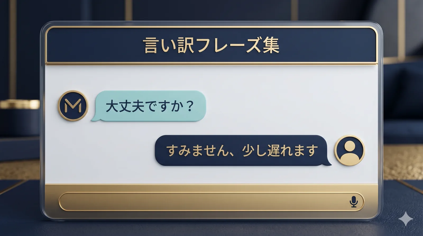 下品にならない言い訳フレーズ集