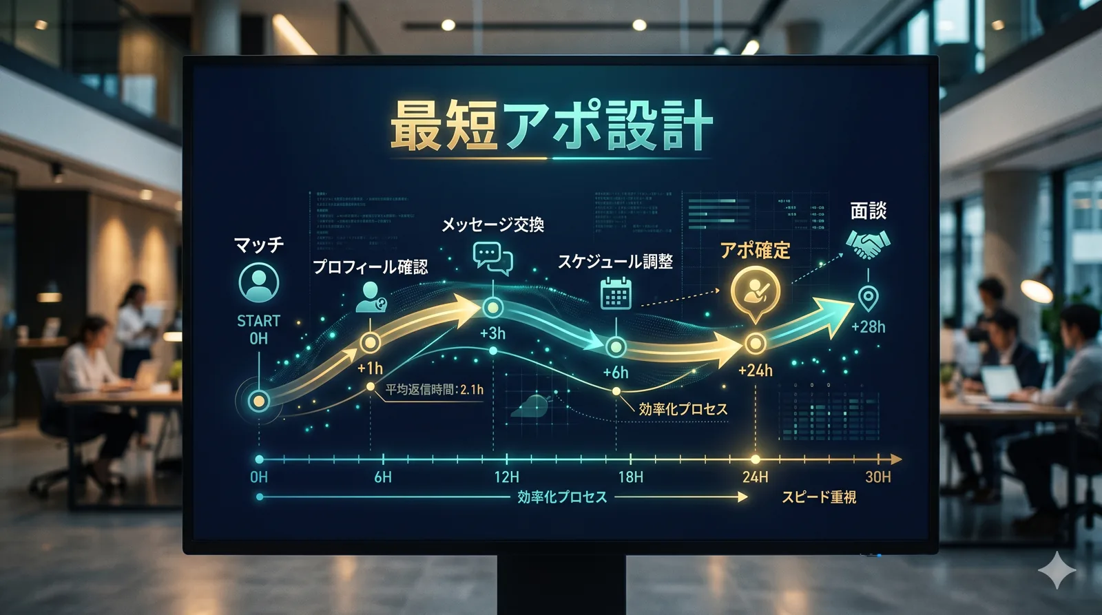 マッチから会うまでの最短アポ設計