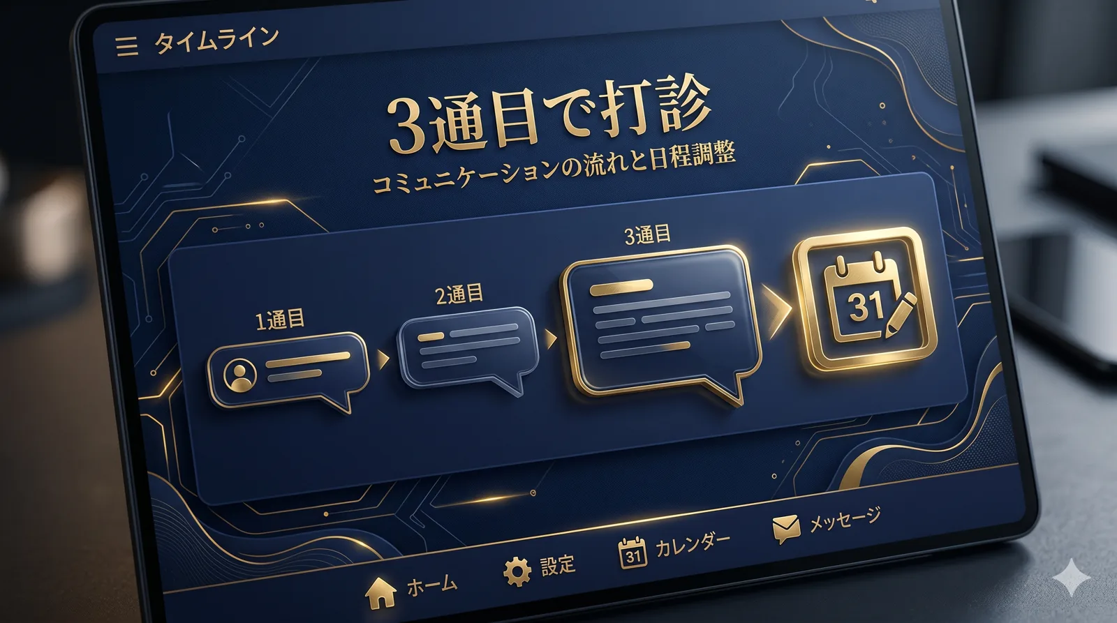 3通目で会う打診を入れる