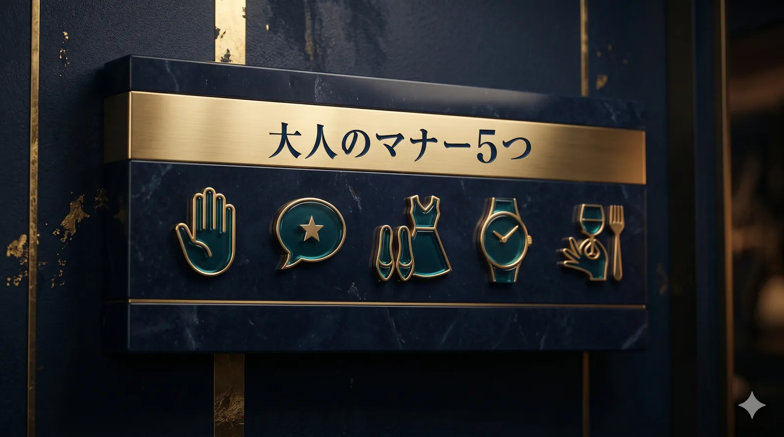 守るべき大人のマナー5つ
