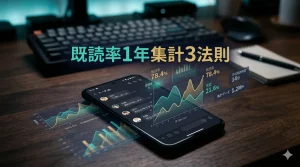 既読率1年集計でわかった3法則