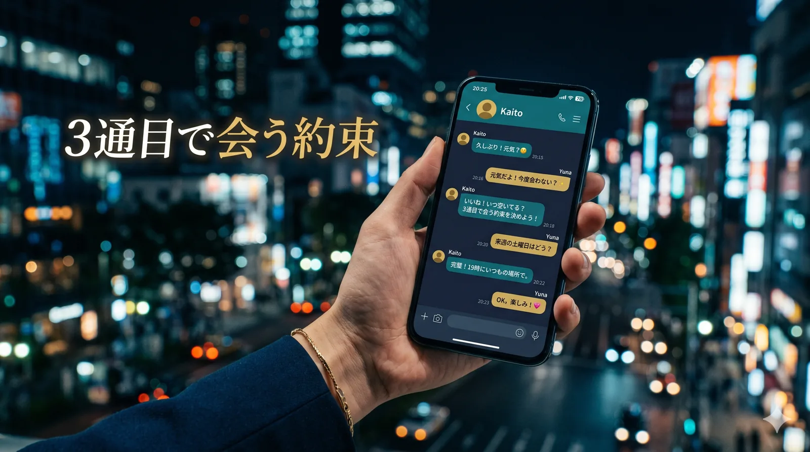 3通目で会う約束を取るメッセージ術